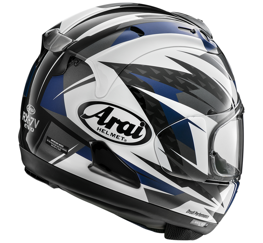 Arai RX-7V Evo Rush Helmet - Blue/White/Black - S