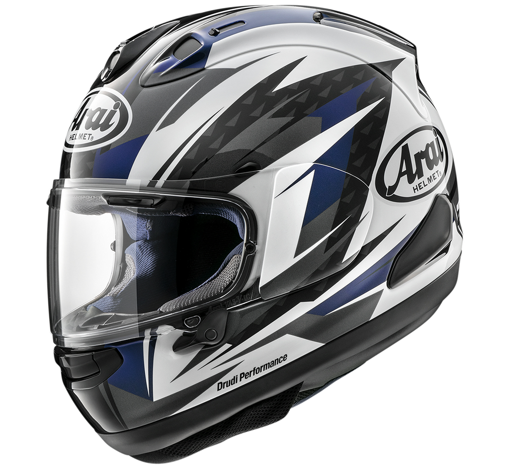 Arai RX-7V Evo Rush Helmet - Blue/White/Black - S - SKU:AH44RUSHBL3