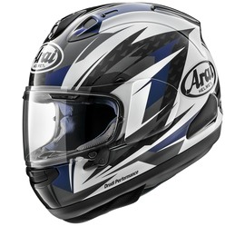 Arai RX-7V Evo Rush Helmet - Blue/White/Black - S - SKU:AH44RUSHBL3