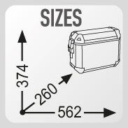 Load image into Gallery viewer, Givi Alaska MonoKey Panniers 36 Litre Motorcycle Side Cases - Silver