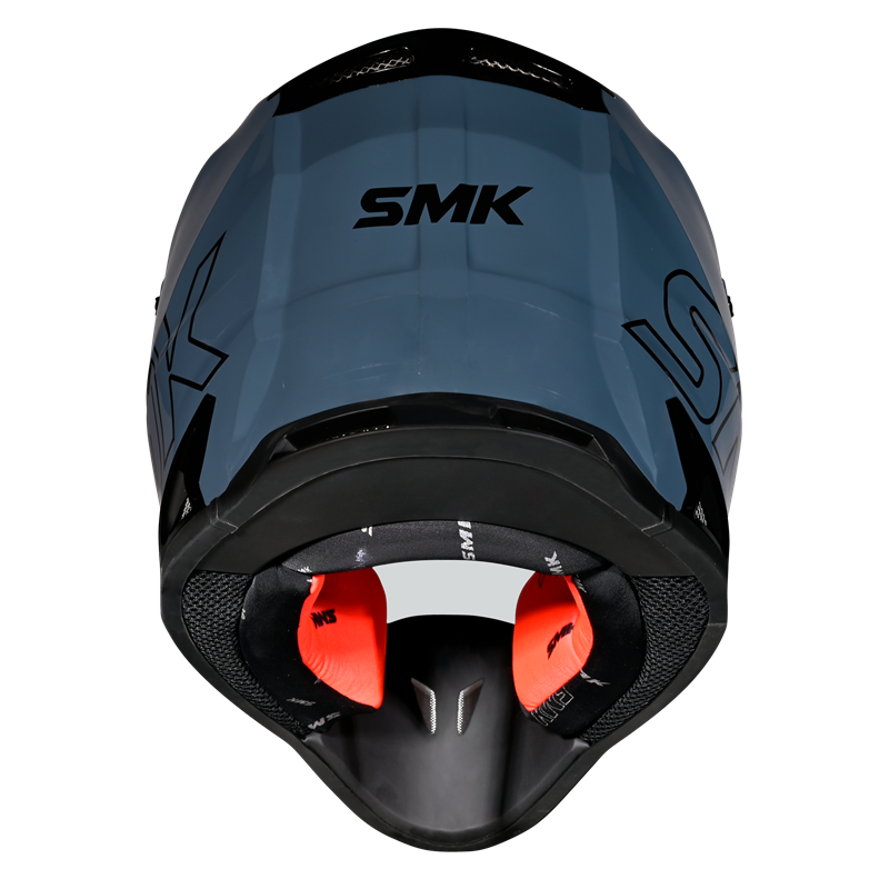 SMK Allterra Solid (GL501) MX Helmet - Shark Skin Blue