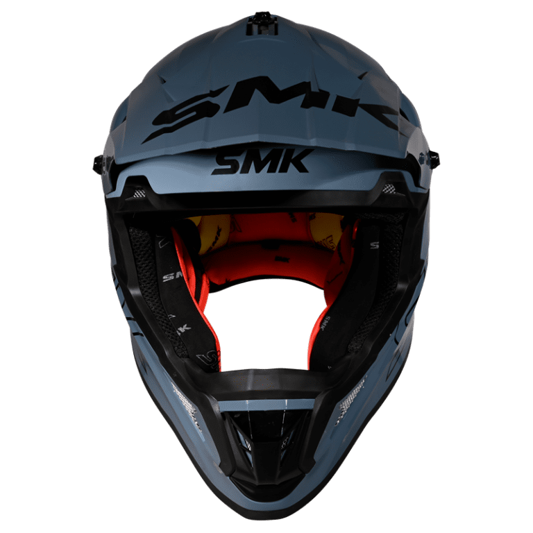 SMK Allterra Solid (GL501) MX Helmet - Shark Skin Blue