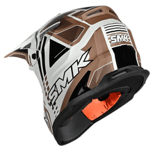 Load image into Gallery viewer, SMK Allterra X-Sprint (MA172) MX Helmet - Matt White/Orange/Black