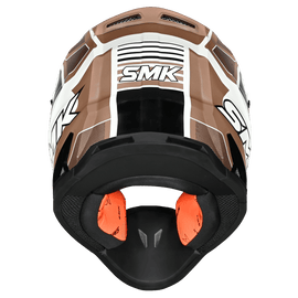 SMK Allterra X-Sprint (MA172) MX Helmet - Matt White/Orange/Black