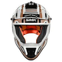 Load image into Gallery viewer, SMK Allterra X-Sprint (MA172) MX Helmet - Matt White/Orange/Black