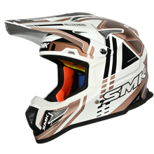 Load image into Gallery viewer, SMK Allterra X-Sprint (MA172) MX Helmet - Matt White/Orange/Black