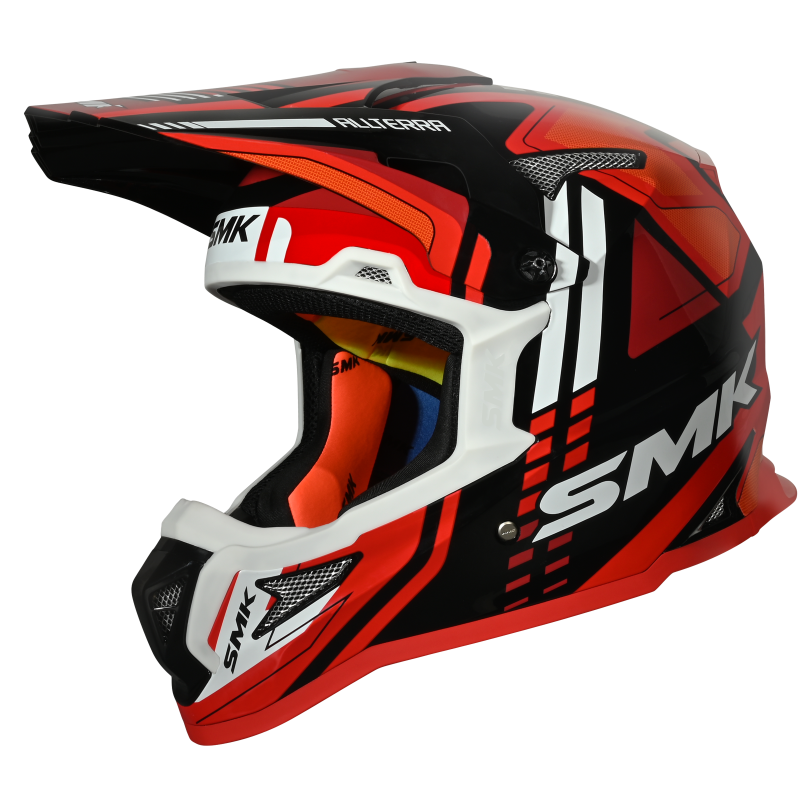 SMK Allterra X-Sprint (GL231) MX Helmet - Black/Red/White