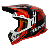 SMK Allterra X-Sprint (GL231) MX Helmet - Black/Red/White