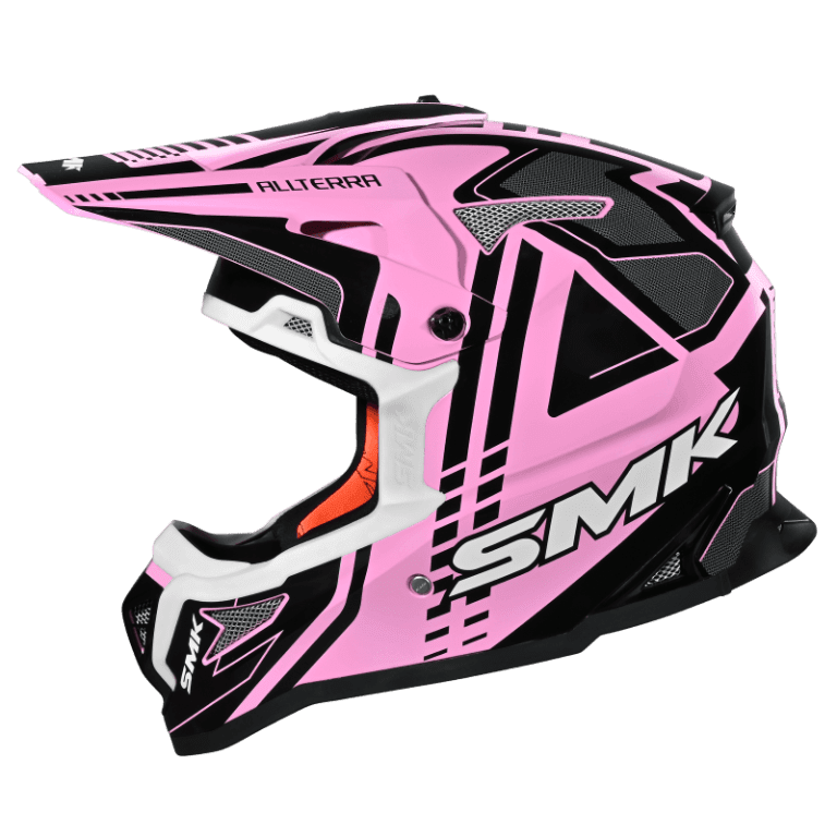 SMK Allterra X-Sprint (GL921) MX Helmet - Pink/Black/White