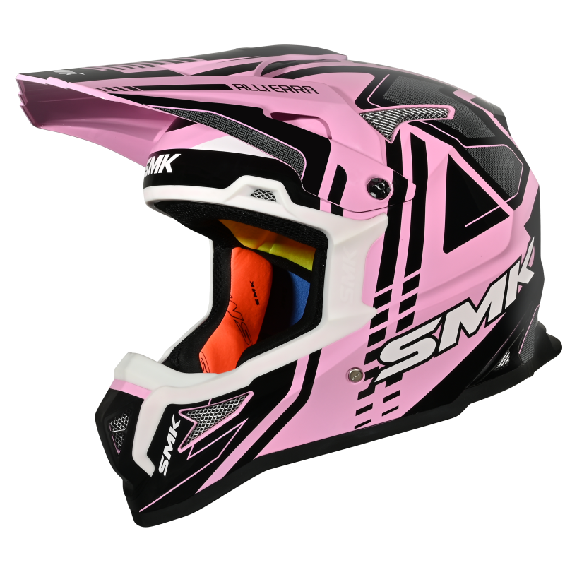 SMK Allterra X-Sprint (GL921) MX Helmet - Pink/Black/White