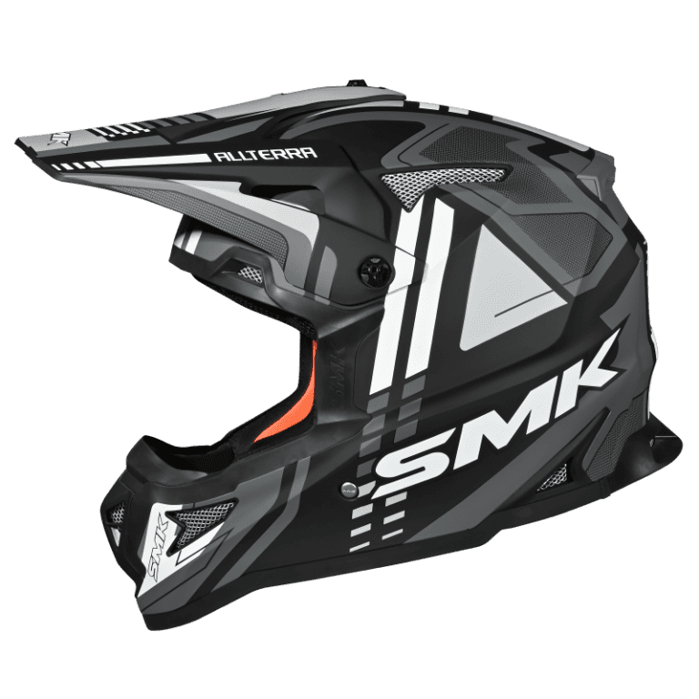SMK Allterra X-Sprint (MA261) MX Helmet - Matt Black/Grey/White