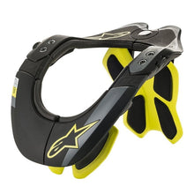 Load image into Gallery viewer, Alpinestars BNS Tech-2 Black/Yellow Fluo Neck Brace - View 1 | Everest Motorcycles