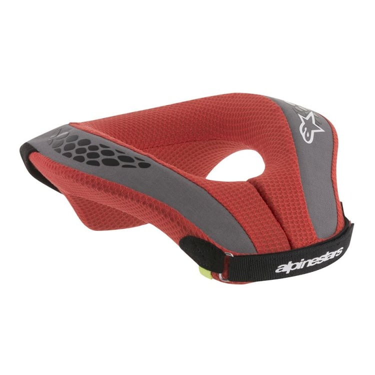 Alpinestars Youth Sequence Red/Black/Grey Neck Roll | Everest Motorcycles
