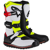 Alpinestars Tech-T Trials MX Boots -  White/Red/Fluro Yellow