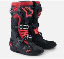 Load image into Gallery viewer, Alpinestars Tech 10 (MY20) Boots - Black/Red - View 1 | Everest Motorcycles