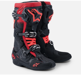 Alpinestars Tech 10 (MY20) Boots - Black/Red - View 1 | Everest Motorcycles