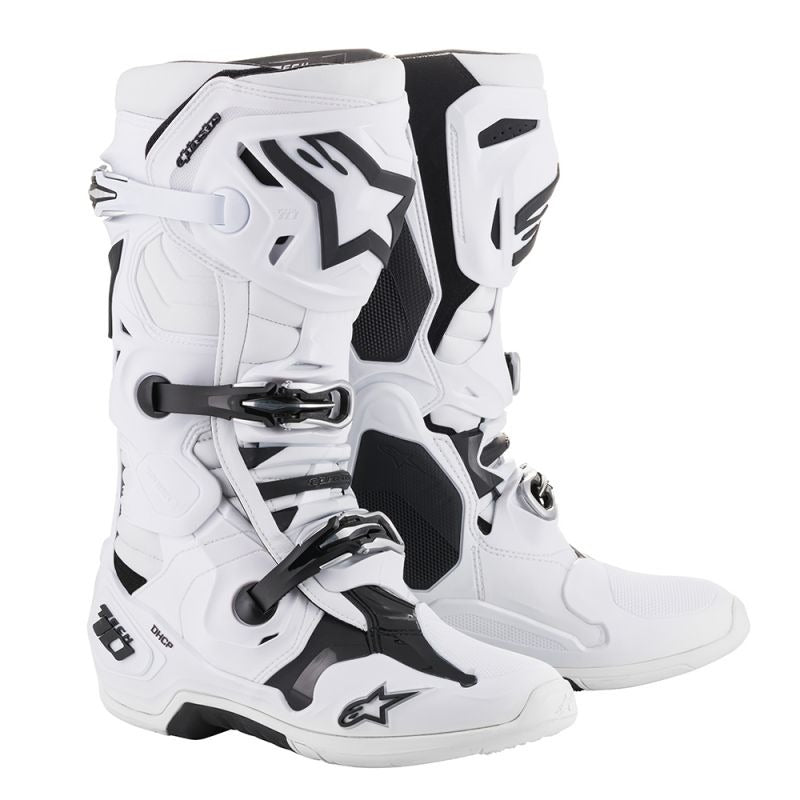 Alpinestars Tech 10 MX Boots - White - MotoHeaven