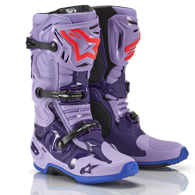 Alpinestars Tech 10 Boots - Violet Lavander - View 1 | Everest Motorcycles
