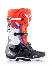 Load image into Gallery viewer, Alpinestars Tech 10 Black/Fluro Red/Fluro Orange/White Boots