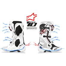 Load image into Gallery viewer, Alpinestars Tech 10 Supervented MX Boots - White - View 2 | Everest Motorcycles