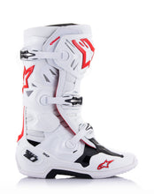 Load image into Gallery viewer, Alpinestars Tech 10 Supervented White/Bright Red Boots - View 2 | Everest Motorcycles