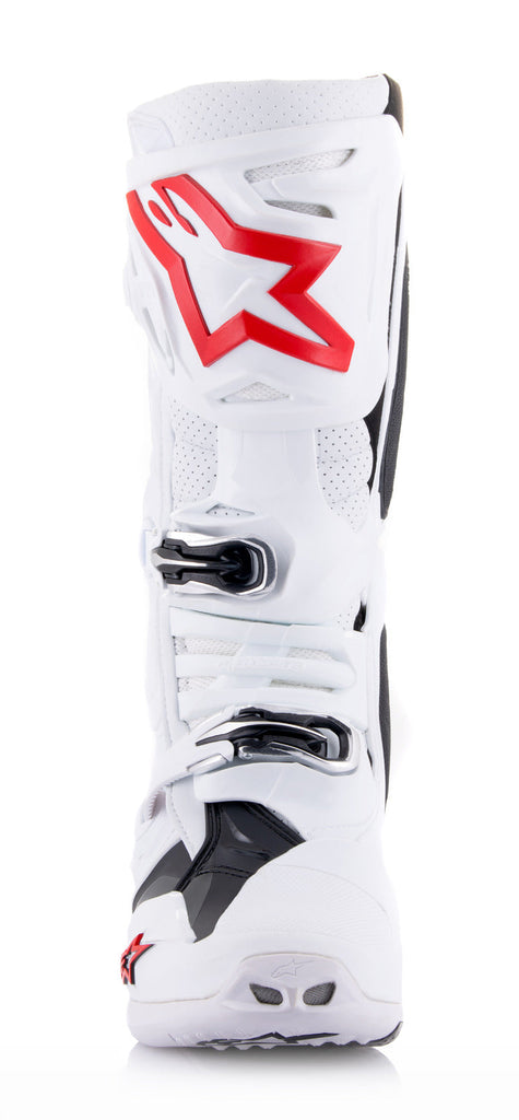 Alpinestars Tech 10 Supervented White/Bright Red Boots - View 4 | Everest Motorcycles