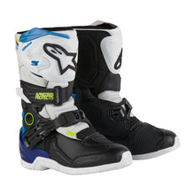 Load image into Gallery viewer, Alpinestars 2024 Tech 3S Kids Boots - White/Black/Enamel Blue