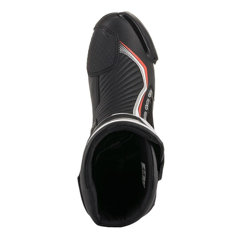 Alpinestars SMX Plus v2 Motorcycle Boots - Black/Fluro Red/White - MotoHeaven