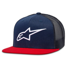 Load image into Gallery viewer, Alpinestars Corp Trucker Hat - Navy/Red