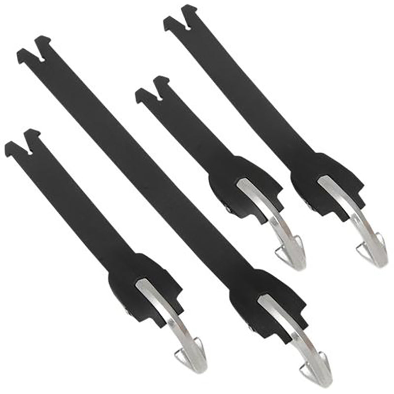 Alpinestars Strap Set "14 Fits Tech 7/Tech 5/Tech 3 With Aluminium Bridge (x4) - Black