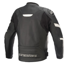 Load image into Gallery viewer, Alpinestars Faster V2 Airflow Leather Motorcycle Jacket - Black/White - View 2 | Everest Motorcycles
