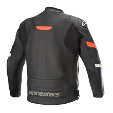 Load image into Gallery viewer, Alpinestars Faster V2 Airflow Leather Motorcycle Jacket - Black/Fluro Red - View 2 | Everest Motorcycles