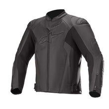 Load image into Gallery viewer, Alpinestars Faster V2 Airflow Leather Motorcycle Jacket - Black/Black | Everest Motorcycles