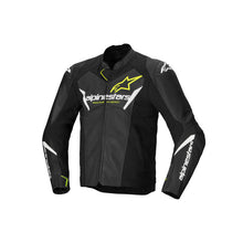 Load image into Gallery viewer, Alpinestars Faster V3 Air Leather Jacket - Black White Yellow Fluro