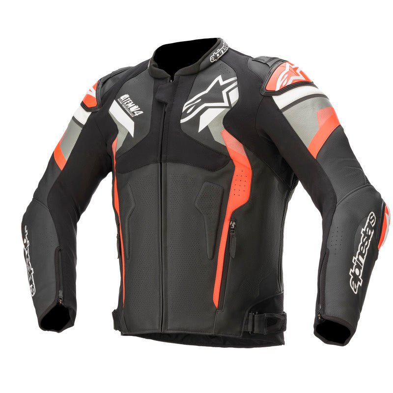 Alpinestars Atem V4 Motorcycle Jacket - Black/Grey Fluro/Red - View 1 | Everest Motorcycles