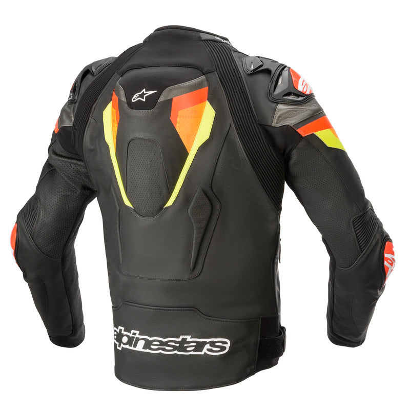 Alpinestars Atem V4 Motorcycle Jacket - Black/Fluro/Red/Fluro/Yellow - View 2 | Everest Motorcycles