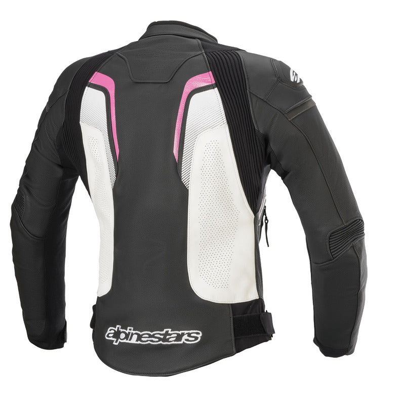 Alpinestars Stella GP Plus R v3 Airflow Motorcycle Jacket - Black/White/Fuchia - MotoHeaven