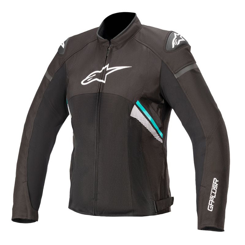 Alpinestars Stella T-GP Plus R V3 Air Motorcycle Jacket - Black/White/Teal - MotoHeaven