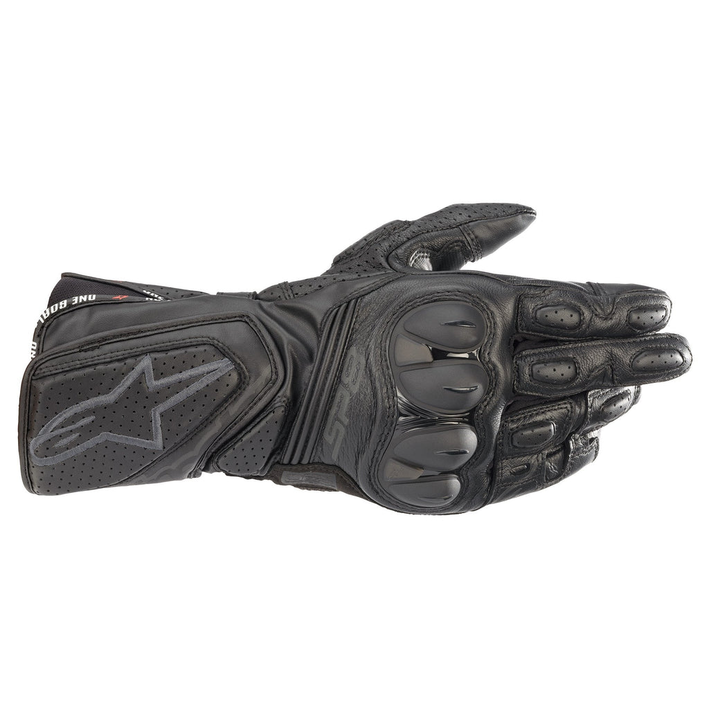 Alpinestars Women's SP8 V3 Leather Motorcycle Gloves - Black/Black