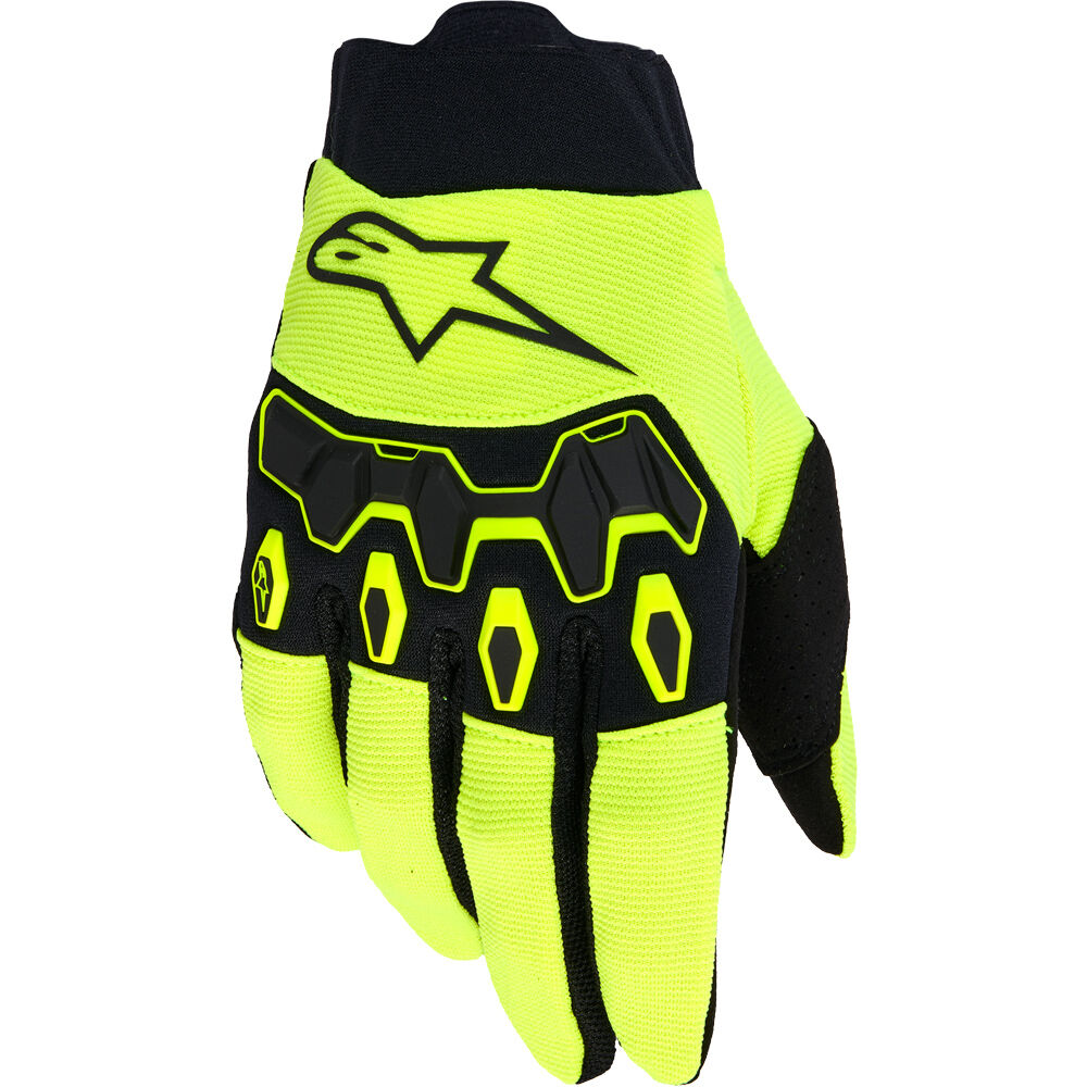 Alpinestars 2026 Full Bore V2 Youth Gloves - Fluro Yellow/Black - View 1 | Everest Motorcycles