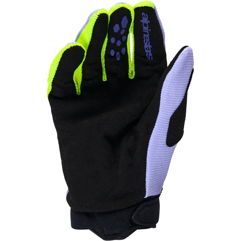 Alpinestars 2026 Full Bore V2 Youth Gloves - Purple/Fluro-Yellow - View 2 | Everest Motorcycles