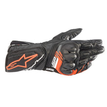Load image into Gallery viewer, Alpinestars SP8 V3 Leather Motorcycle Gloves - Black/Red Fluro