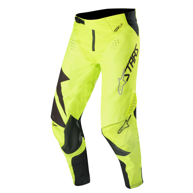 Alpinestars 2019 Techstar Factory MX Motorcycle Pants - Black/Fluro Yellow - View 1 | Everest Motorcycles