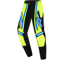 Load image into Gallery viewer, Alpinestars 2026 Youth Supertech Nomur Pants - Dark-Navy/Fluro-Yellow/Ucla Blue - View 1 | Everest Motorcycles