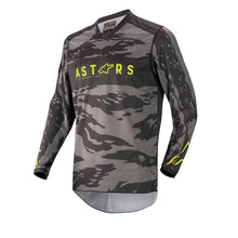 Load image into Gallery viewer, Alpinestars 2022 Racer Tactical Jersey - Black Grey Camo Yellow Fluo