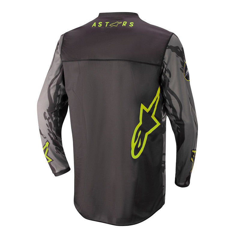 Alpinestars 2022 Racer Tactical Jersey - Black Grey Camo Yellow Fluo