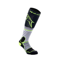 Load image into Gallery viewer, Alpinestars Mx Pro Socks - Black Gray Fluro Yellow