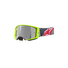 Load image into Gallery viewer, Alpinestars Supertech Corp Goggles With Mirror Silver Lens - Yellow Fluro Red