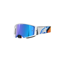 Load image into Gallery viewer, Alpinestars Supertech Corp Goggles With Mirror Blue Lens - Blue Orange