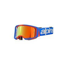 Load image into Gallery viewer, Alpinestars Vision 8 Wordmark Goggles With Mirror Red Lens - Blue Orange